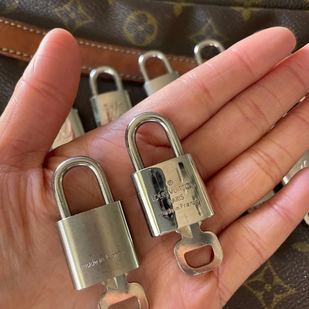 Authentic Louis Vuitton Silver Padlock Lock & Key - Picture 8 of 15